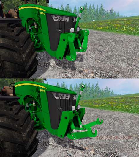 John Deere 8370R v2.0 Ploughing Spec para Farming Simulator 2015