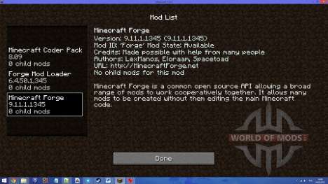 Forge API для Minecraft 1.6.4