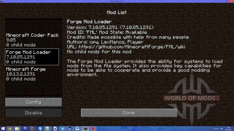 Forge API для Minecraft 1.7.10