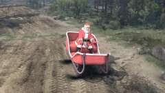 Santa no trenó para Spin Tires