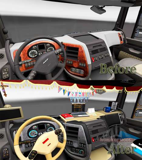 Novo interior DAF caminhões para Euro Truck Simulator 2