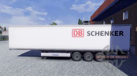 Pele DB Schenker no trailer para Euro Truck Simulator 2
