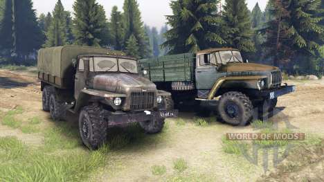 Ural-375 e 4320-01 para Spin Tires