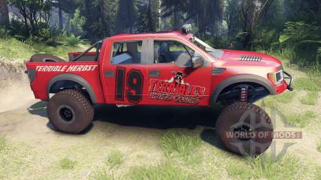 Ford Raptor Pre-Runner terrible herbst para Spin Tires