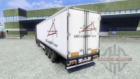 Pele ABC Logística semi-reboque para Euro Truck Simulator 2