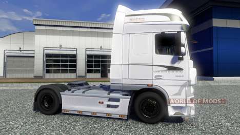 Pele Branca Edition para o DAF XF unidade de tra para Euro Truck Simulator 2