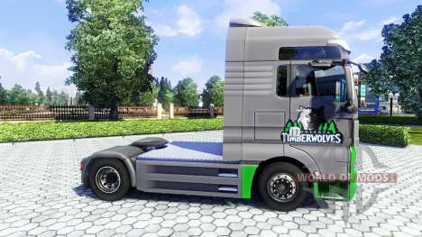 Pele TimberWolves no caminhão HOMEM para Euro Truck Simulator 2
