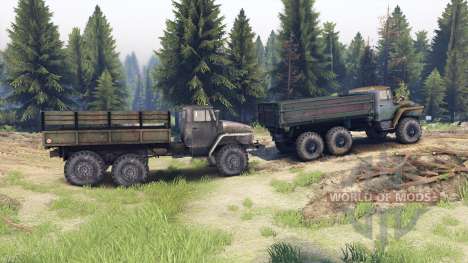 Ural-375 e 4320-01 para Spin Tires