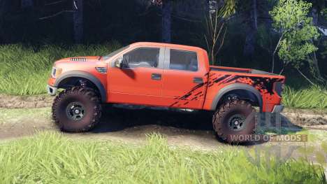 Ford Raptor SVT v1.2 factory comp orange para Spin Tires