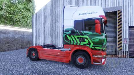 Pele de Eddie Stobart na unidade de tracionament para Euro Truck Simulator 2
