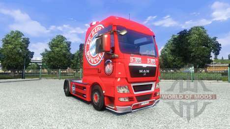 A pele do FC Bayern München, no caminhão HOMEM para Euro Truck Simulator 2