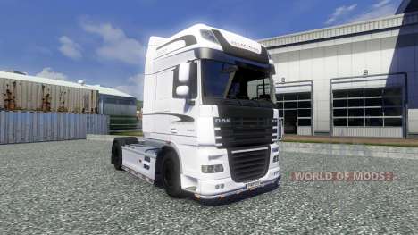 Pele Branca Edition para o DAF XF unidade de tra para Euro Truck Simulator 2