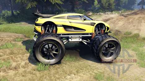 Koenigsegg One:1 Monster para Spin Tires