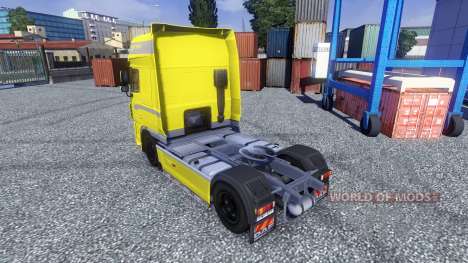 Pele Amarela Edition para o DAF XF unidade de tr para Euro Truck Simulator 2