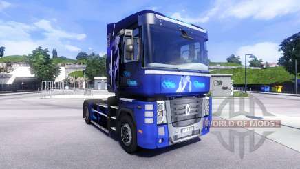 Pele Sonho Azul na unidade de tracionamento Renault Magnum para Euro Truck Simulator 2