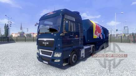 Pele Red Bull Racing Hochglanz no caminhão HOMEM para Euro Truck Simulator 2