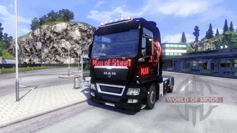 A pele do Homem De Aço no caminhão HOMEM para Euro Truck Simulator 2