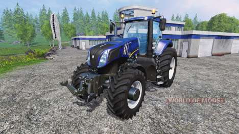 New Holland T8.320 blue black wavy v2.0 para Farming Simulator 2015