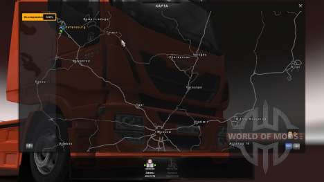 Rússia Mapa - Orient Express para Euro Truck Simulator 2