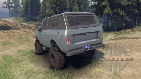 International Scout II 1977 agent silver para Spin Tires