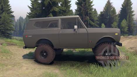 International Scout II 1977 gray para Spin Tires