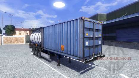 O recipiente semi-reboque para Euro Truck Simulator 2
