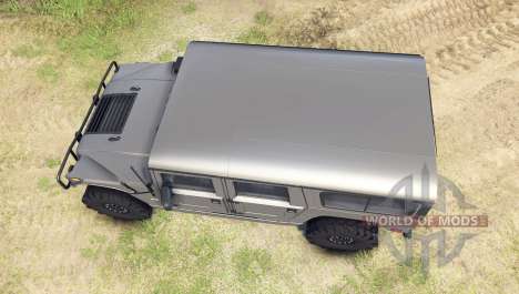 Hummer H1 army grey para Spin Tires