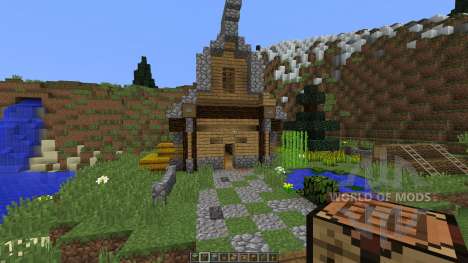 Medieval House on a little Island para Minecraft