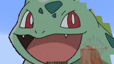 Giant Bulbasaur pixelart para Minecraft