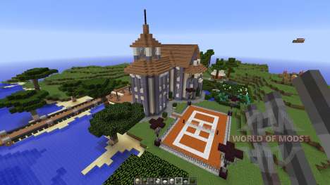 Contemporary colonial mansion para Minecraft