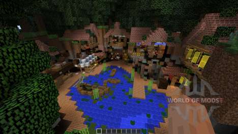 Overgrown town port para Minecraft