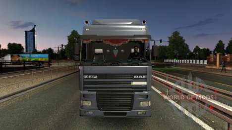 DAF 95XF SpaceCab & Interior para Euro Truck Simulator 2