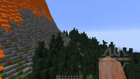 The Erupting Volcano Survival Map para Minecraft