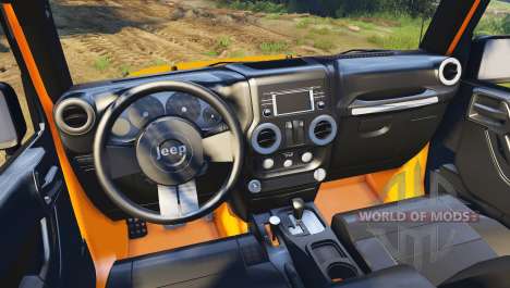 Jeep Wrangler orange para Spin Tires