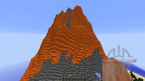 The Erupting Volcano Survival Map para Minecraft
