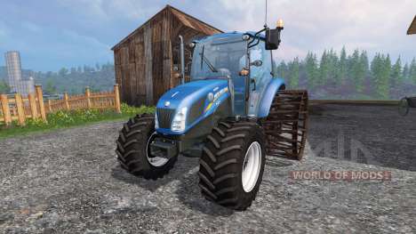 A New Holland T4.75 v2.0 com rodas de aço para Farming Simulator 2015