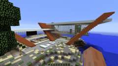 Diagonal Ultra Minimal Island Home para Minecraft