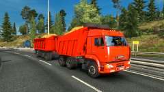 Tandem KAMAZ para Euro Truck Simulator 2