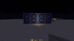12 hour digital clock para Minecraft