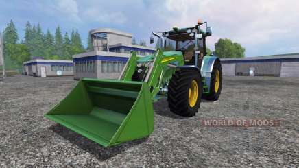 John Deere 7930 with front loader para Farming Simulator 2015