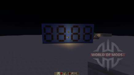 12 hour digital clock para Minecraft