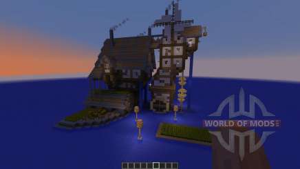 Small Flowing Steampunk Farm para Minecraft