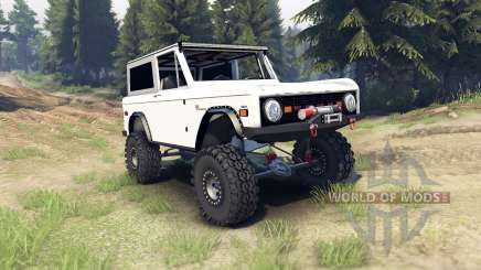 Ford Bronco 1966 [white] para Spin Tires