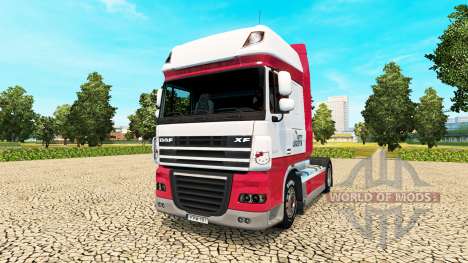 Kitty Logistik pele para caminhões DAF para Euro Truck Simulator 2