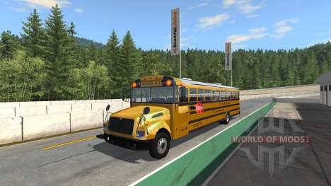 Blue Bird American School Bus v2.1 para BeamNG Drive