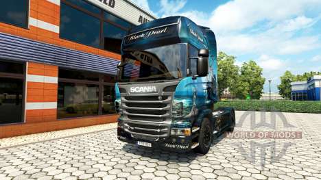 Pérola negra pele para o Scania truck para Euro Truck Simulator 2