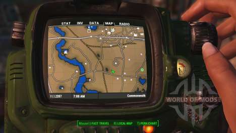 Mapa de cores com símbolos para Fallout 4