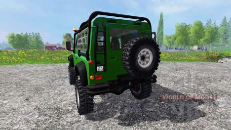 Land Rover Defender 90 [green] para Farming Simulator 2015