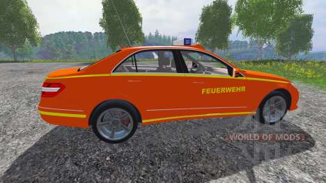 Mercedes-Benz E63 (W212) [feuerwehr] para Farming Simulator 2015