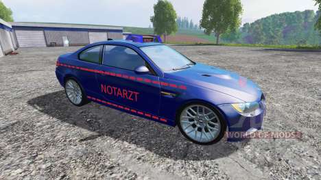 BMW M3 (E92) Notartzt v1.2 para Farming Simulator 2015